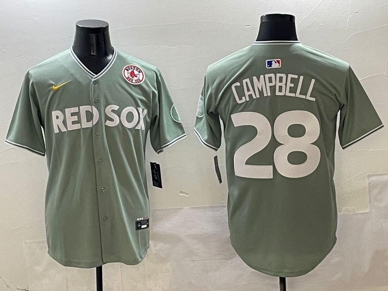 Men Boston Red Sox #28 Campbell Green Joint Name Nike 2025 MLB Jersey style 4256